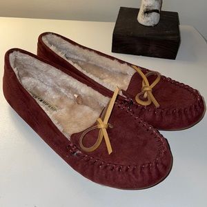 Lucky Brand faux fur moccasins